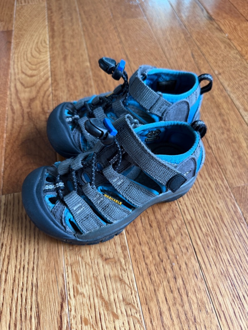 Keen Kids Gray and Blue Closed-Toe Sport Sandals
